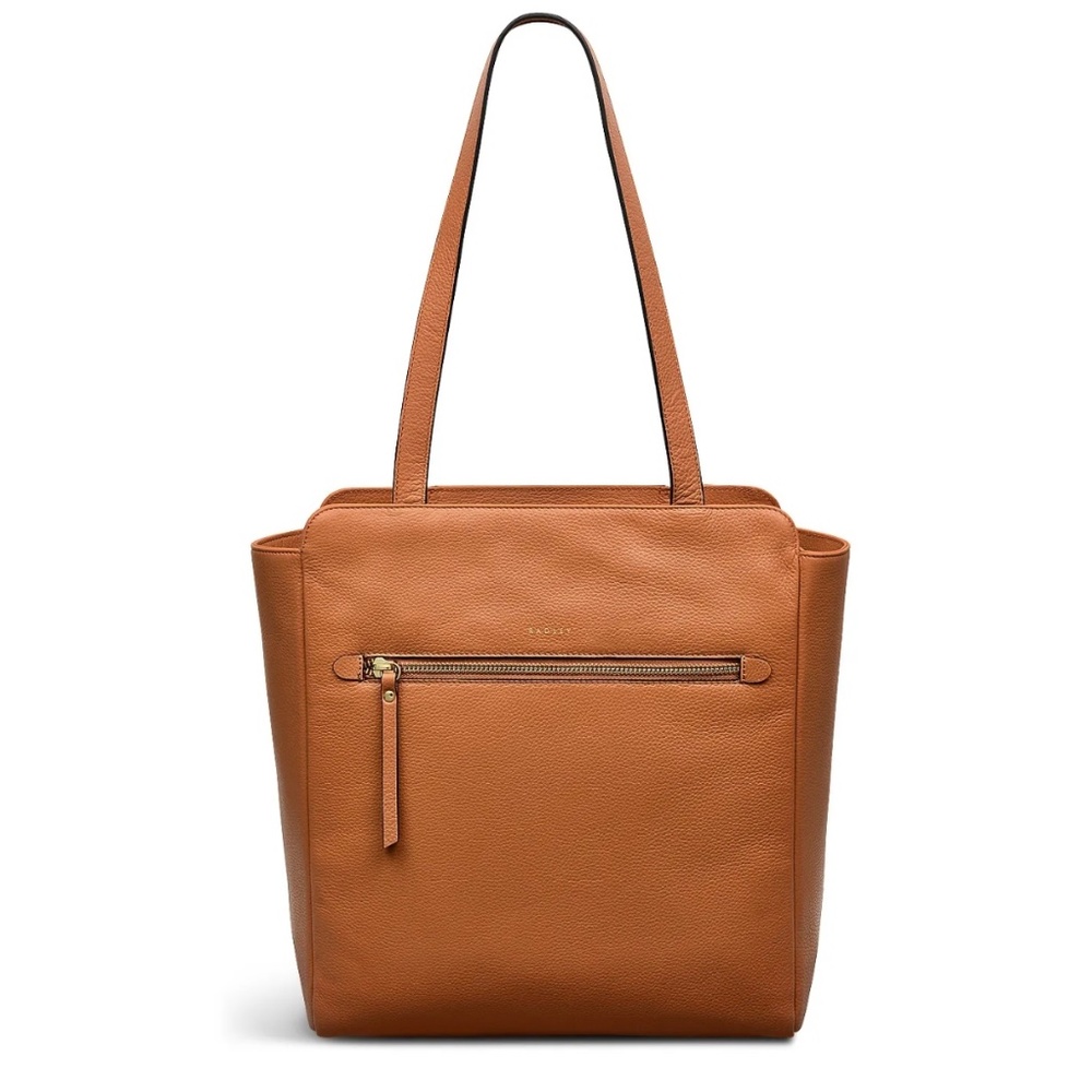 NWOT RADLEY LONDON GORDON ROAD MEDIUM ZIP UP TOTE - DARK BUTTER